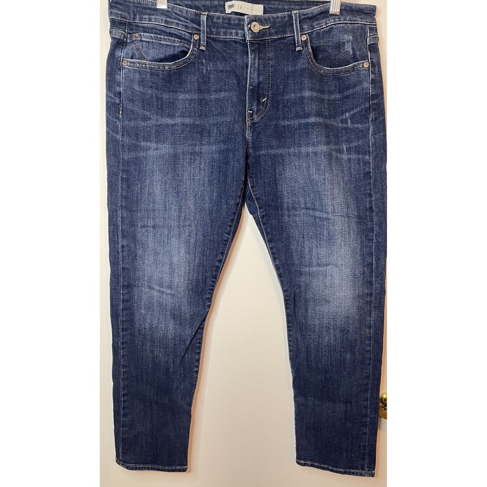 Levis Womens Mid Rise Modern Skinny Jeans Size 14 Plus Size